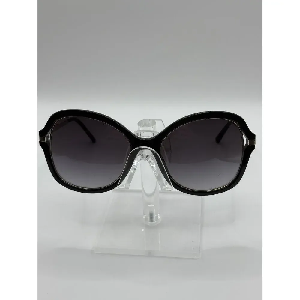 Guess Oversized Round Sunglasses Black Gradient Lens